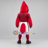 Custom Red and Black Cardinal Mascot Costume Adult Full Body Suit for Sports Events