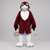 Custom Burgundy and White Eagle Mascot Costume Adult Full Body Suit for Sports Events