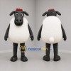 Custom Black and White Sheep Mascot Costume Adult Full Body Suit for Farm Events