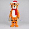 Custom Orange and Red Christmas Tiger Mascot Costume Adult Full Body Suit for Christmas Events