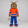 Custom Brown Orange and Blue Lynx Mascot Costume Adult Full Body Suit for Sports Events