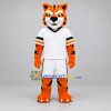 Custom Orange and White Tiger Mascot Costume Adult Full Body Suit for Sports Events