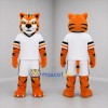 Custom Orange and White Tiger Mascot Costume Adult Full Body Suit for Sports Events