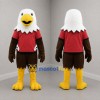 Custom Brown White and Red Bald Eagle Mascot Costume Adult Full Body Suit for Sports Events