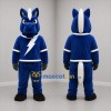 Custom Blue and White Horse Mascot Costume Adult Full Body Suit for Sports Events