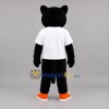 Custom Black and White Panther Mascot Costume Adult Full Body Suit for Sports Events