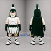 Custom White and Green Ancient Warrior Mascot Costume Adult Full Body Suit for Historical Events