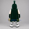 Custom White and Green Ancient Warrior Mascot Costume Adult Full Body Suit for Historical Events