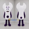 Custom White and Purple Wrench Mascot Costume Adult Full Body Suit for Hardware Promotions