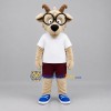 Custom Tan and White Goat Mascot Costume Adult Full Body Suit for School Events