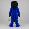 Custom Blue Black and White Lion Mascot Costume Adult Full Body Suit for Sports Events