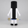 Custom Black and White Cylindrical Character Mascot Costume Adult Full Body Suit for Retail Promotions