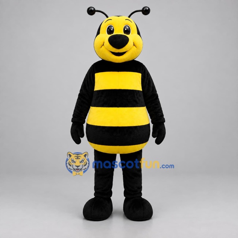 Custom Yellow and Black Bee Mascot Costume Adult Full Body Suit for Garden Events