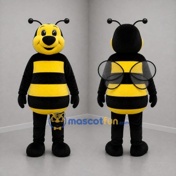 Custom Yellow and Black Bee Mascot Costume Adult Full Body Suit for Garden Events