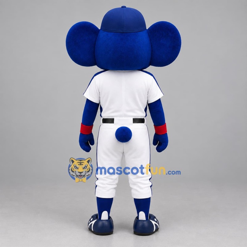 Custom Blue and White Baseball Koala Mascot Costume Adult Full Body Suit for Baseball Games