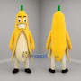 Custom Yellow and Cream Banana Mascot Costume Adult Full Body Suit for Food Promotions