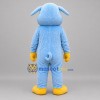 Custom Light Blue and Yellow Pig Mascot Costume Adult Full Body Suit for Children's Events