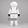 Custom White and Black Astronaut Mascot Costume Adult Full Body Suit for Space Events