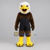 Custom Brown White and Yellow Bald Eagle Mascot Costume Adult Full Body Suit for Wildlife Events
