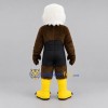 Custom Brown White and Yellow Bald Eagle Mascot Costume Adult Full Body Suit for Wildlife Events