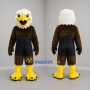 Custom Brown White and Yellow Bald Eagle Mascot Costume Adult Full Body Suit for Wildlife Events