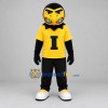Custom Yellow and Black Hawk Mascot Costume Adult Full Body Suit for Sports Events