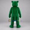 Custom Green and White Panther Mascot Costume Adult Full Body Suit for Sports Events