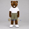 Custom Brown and White Beaver Mascot Costume Adult Full Body Suit for Nature Events