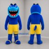 Custom Blue and Yellow Monster Mascot Costume Adult Full Body Suit for Halloween Events