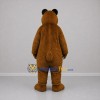 Custom Brown and Tan Bear Mascot Costume Adult Full Body Suit for Zoo Events