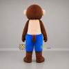 Custom Brown and Blue Monkey Mascot Costume Adult Full Body Suit for Children's Events