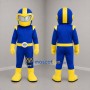 Custom Blue and Yellow Space Hero Mascot Costume Adult Full Body Suit for Costume Parties