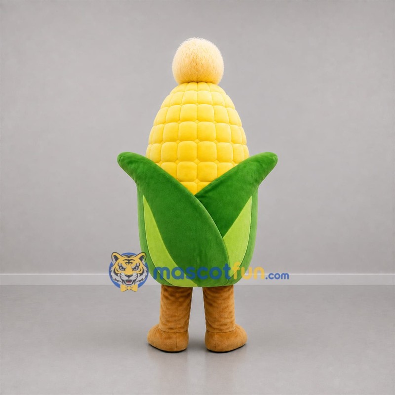Custom Yellow and Green Corn Mascot Costume Adult Full Body Suit for Harvest Festivals