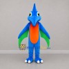 Custom Blue Orange and Green Pterosaur Mascot Costume Adult Full Body Suit for Dinosaur Events