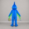 Custom Blue Orange and Green Pterosaur Mascot Costume Adult Full Body Suit for Dinosaur Events