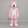 Custom Pink and White Panther Mascot Costume Adult Full Body Suit for Costume Parties