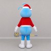 Custom Light Blue and Red Christmas Ant Mascot Costume Adult Full Body Suit for Christmas Events