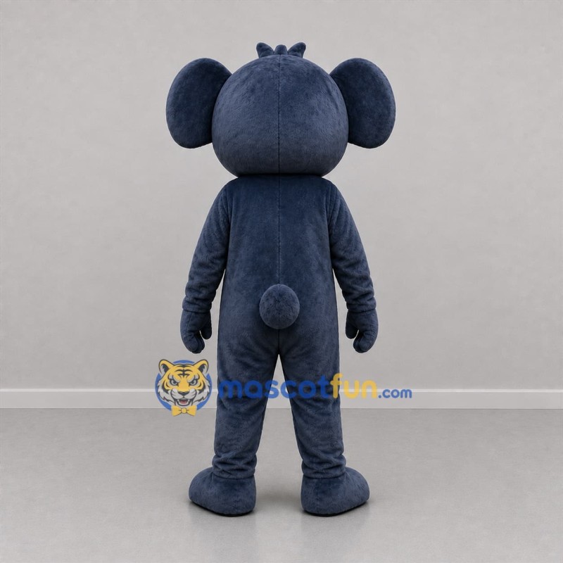 Custom Navy Blue and White Koala Mascot Costume Adult Full Body Suit for Educational Events