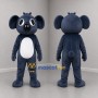 Custom Navy Blue and White Koala Mascot Costume Adult Full Body Suit for Educational Events