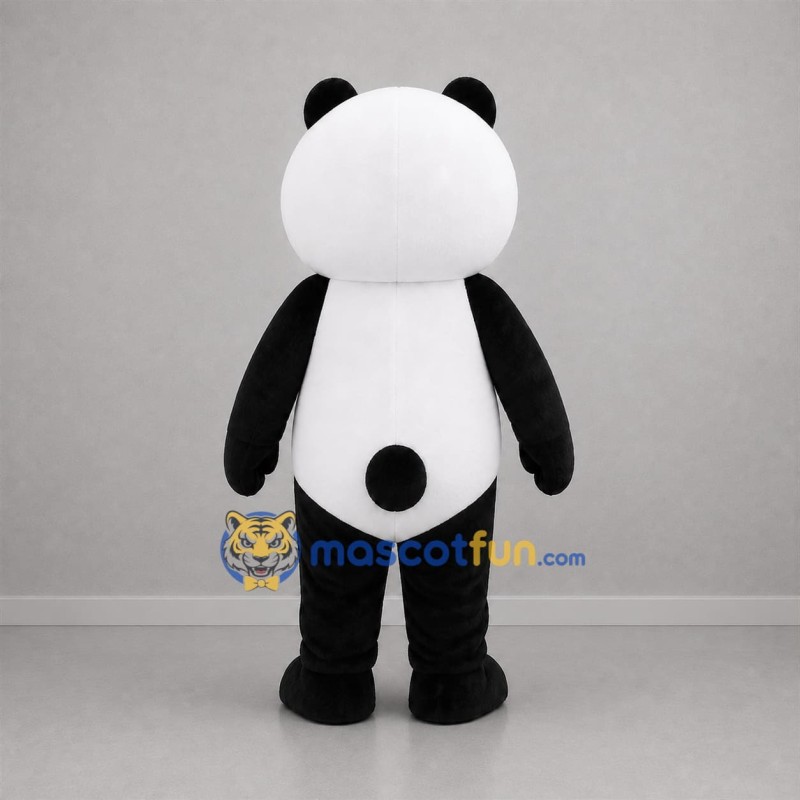 Custom Black and White Panda Mascot Costume Adult Full Body Suit for Zoo Events