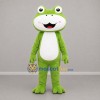 Custom Green and White Frog Mascot Costume Adult Full Body Suit for Nature Events