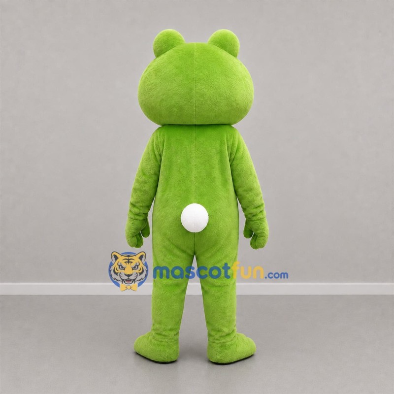 Custom Green and White Frog Mascot Costume Adult Full Body Suit for Nature Events