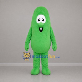 Custom Green Cucumber Mascot Costume Adult Full Body Suit for Food Promotions