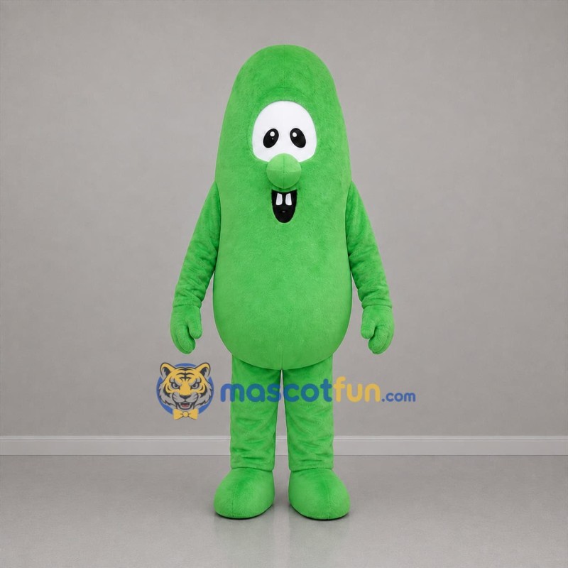 Custom Green Cucumber Mascot Costume Adult Full Body Suit for Food Promotions
