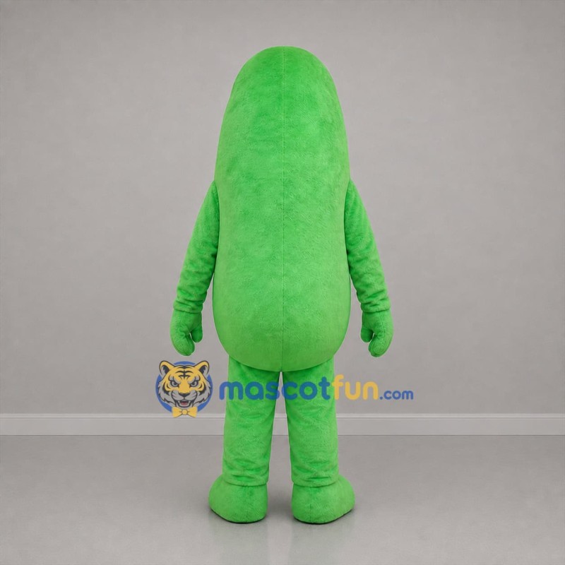Custom Green Cucumber Mascot Costume Adult Full Body Suit for Food Promotions