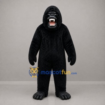 Custom Black Gorilla Mascot Costume Adult Full Body Suit for Wildlife Events