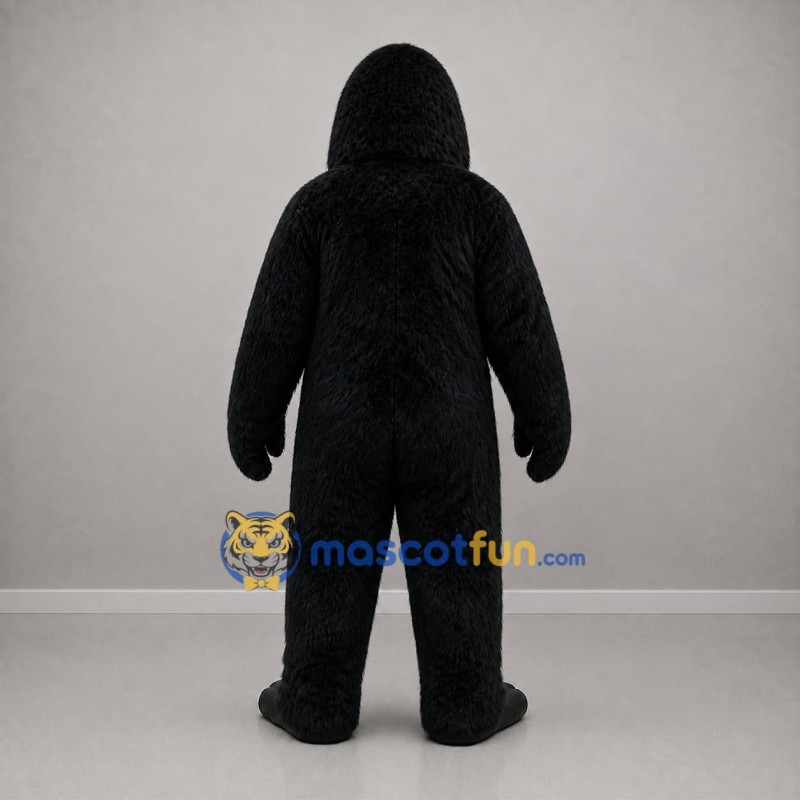 Custom Black Gorilla Mascot Costume Adult Full Body Suit for Wildlife Events