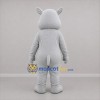 Custom Gray Rhino Mascot Costume Adult Full Body Suit for Zoo Events