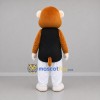 Custom Brown Black and White Monkey Mascot Costume Adult Full Body Suit for Children's Events