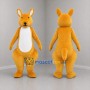 Custom Golden Brown and White Kangaroo Mascot Costume Adult Full Body Suit for Wildlife Events